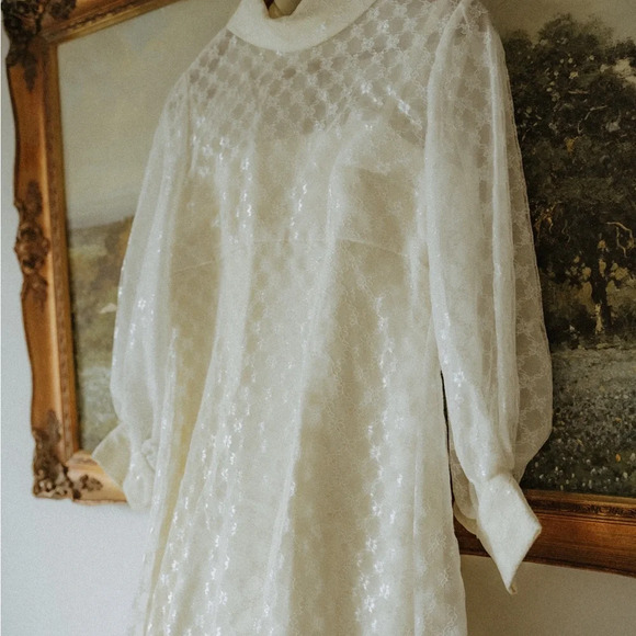 1960s handmade vogue pattern and wedding dress - Picture 4 of 15